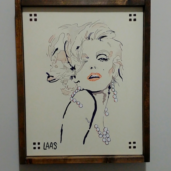 Contemporary Framed painting on canvas - girl picture - Picture 3 of 5